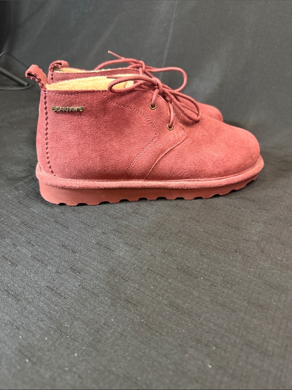 BearPaw Women’s Mauve Suede Ankle Booties Size 9